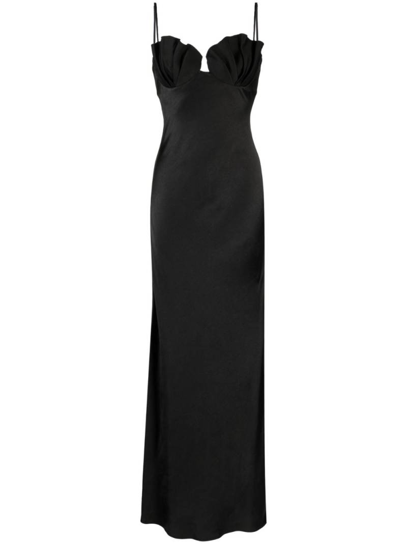 Rachel Gilbert Ryder satin gown dress - Black von Rachel Gilbert