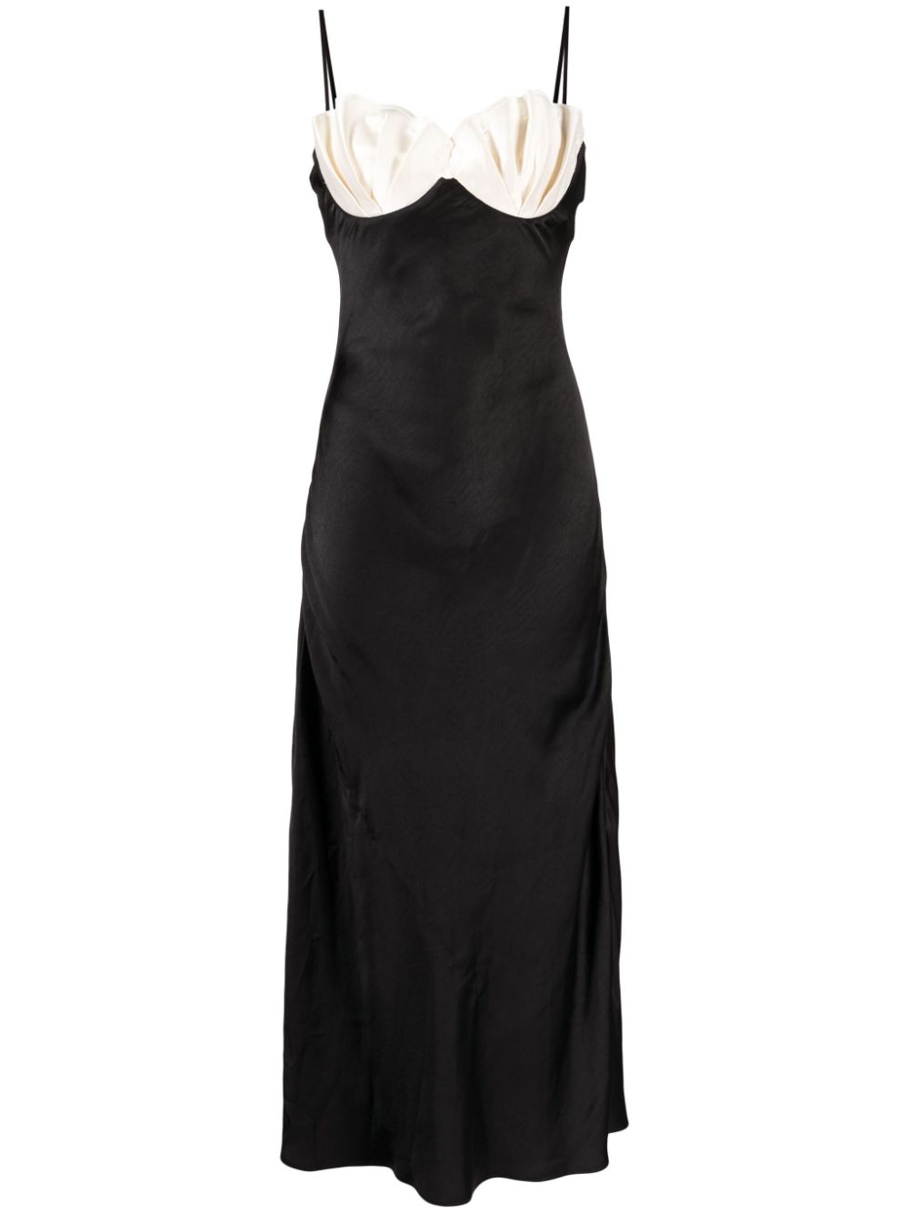 Rachel Gilbert Ryder satin maxi dress - Black von Rachel Gilbert