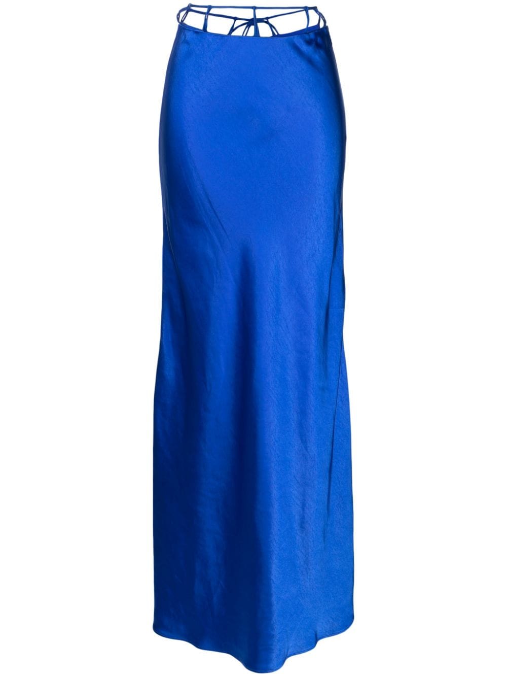 Rachel Gilbert Ryder satin maxi skirt - Blue von Rachel Gilbert