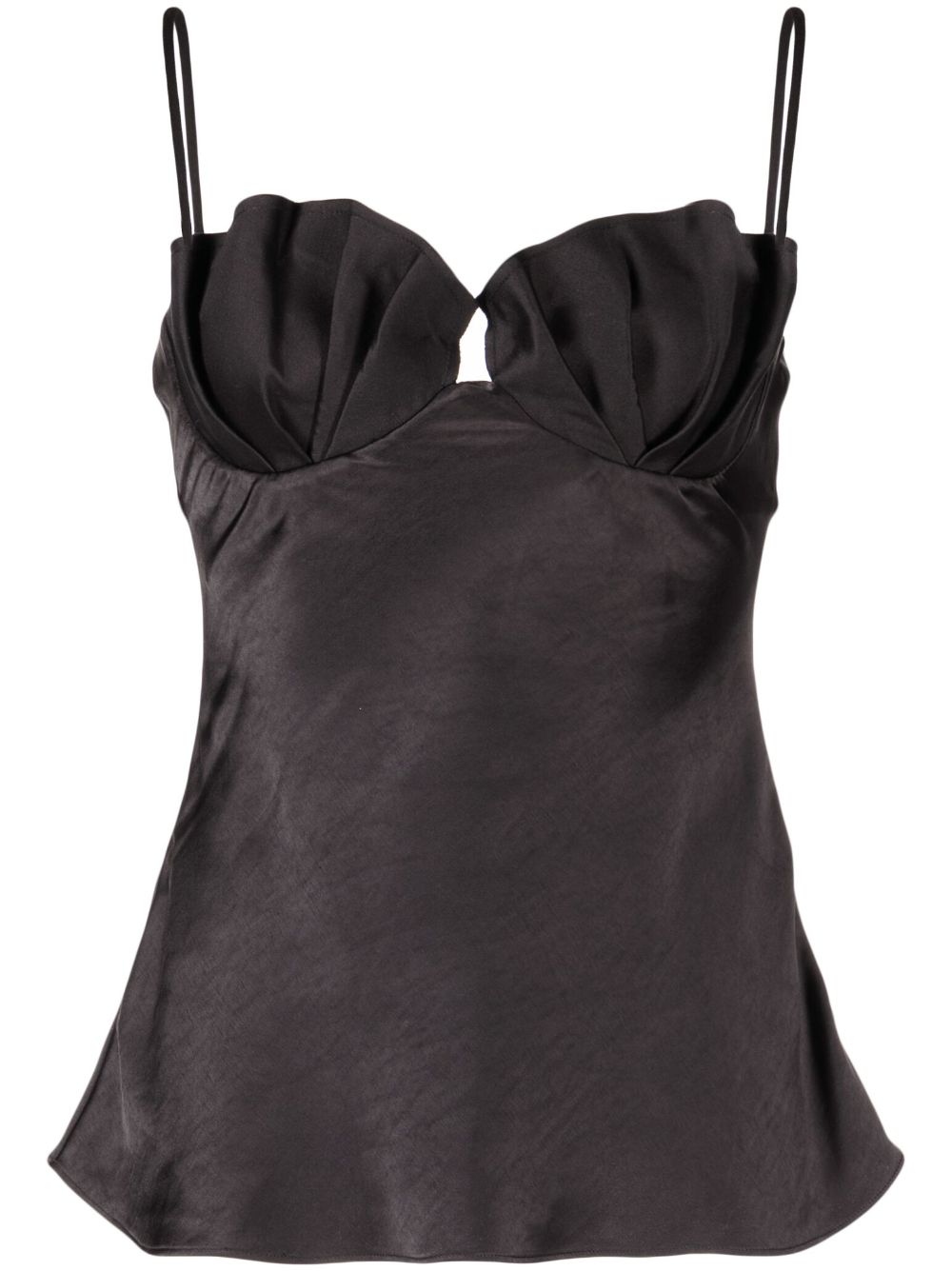 Rachel Gilbert Ryder satin top - Black von Rachel Gilbert