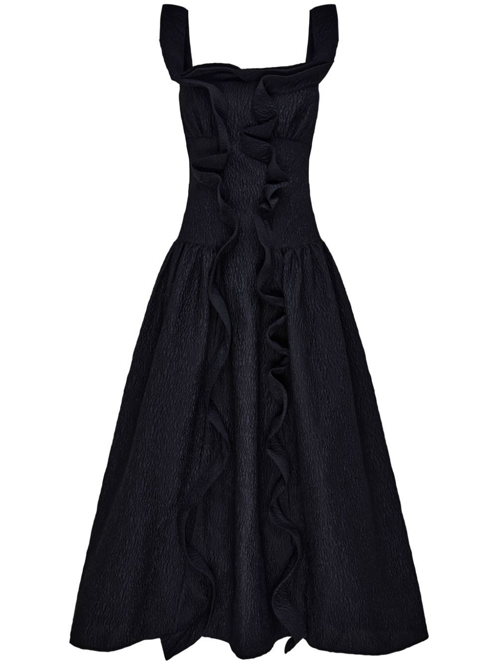 Rachel Gilbert Sana ruffle-detail dress - Black von Rachel Gilbert