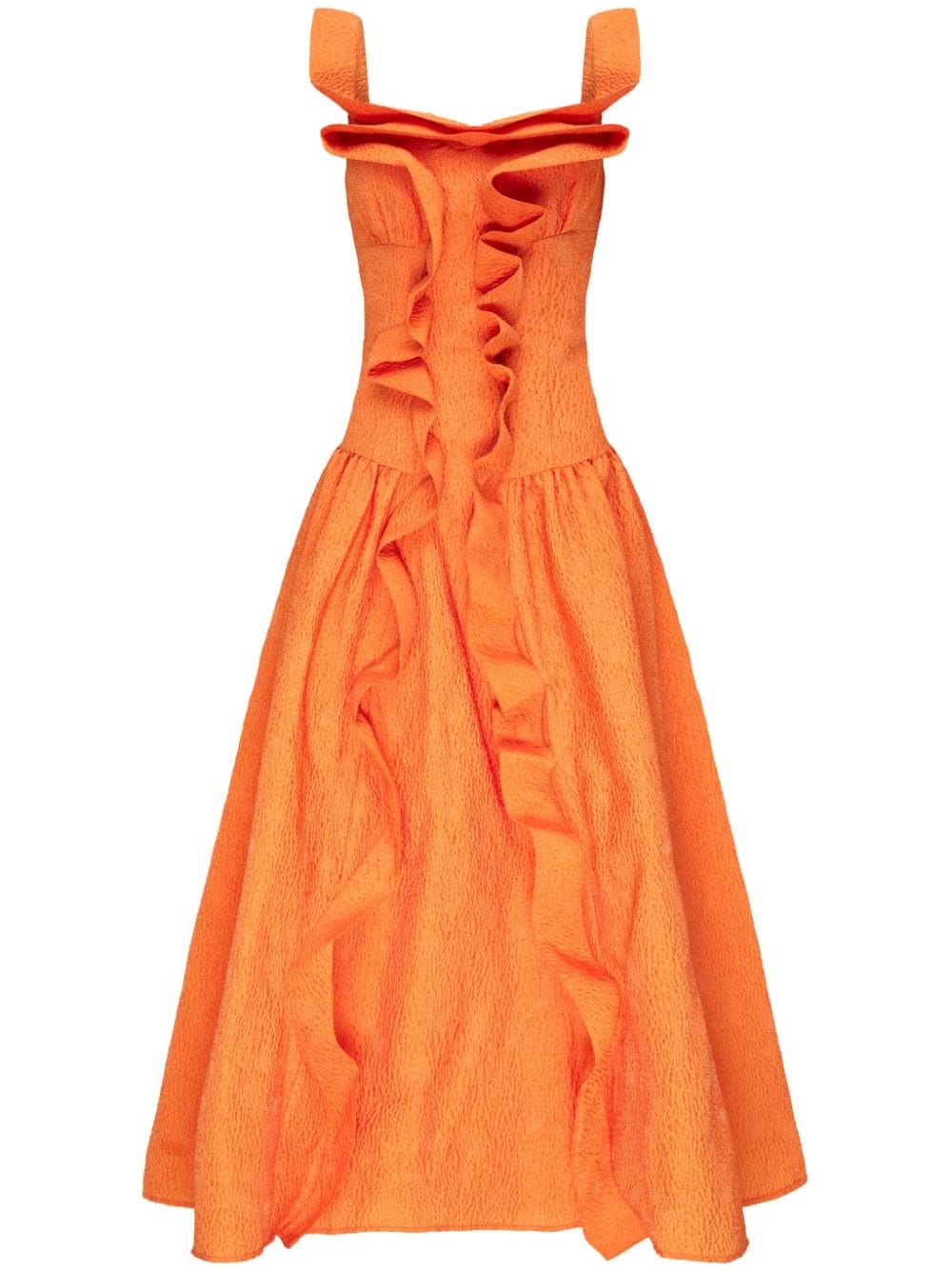 Rachel Gilbert Sana ruffle-detail dress - Orange von Rachel Gilbert