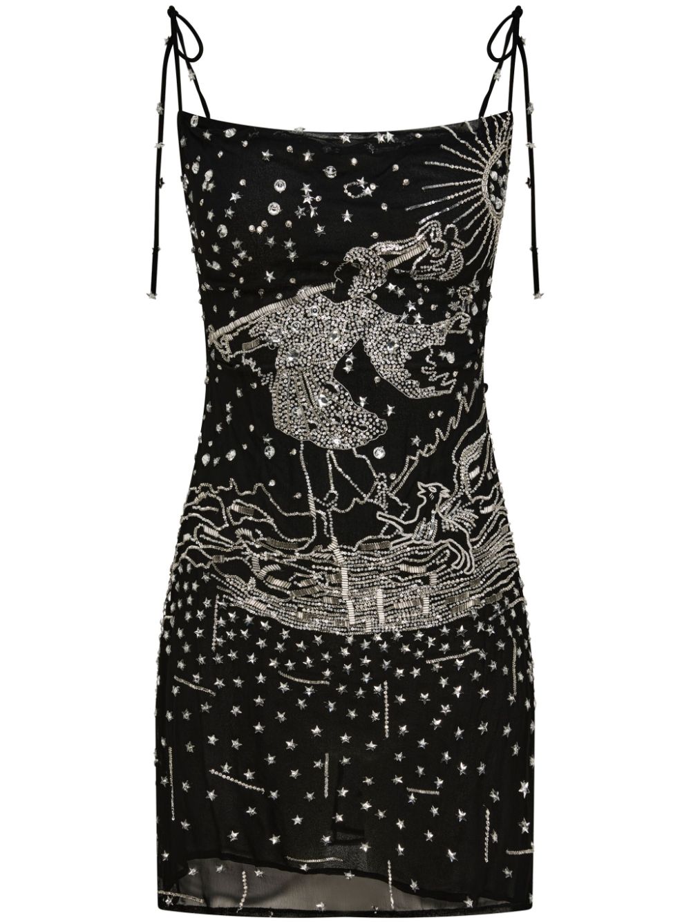 Rachel Gilbert Soma crystal-embellished minidress - Black von Rachel Gilbert