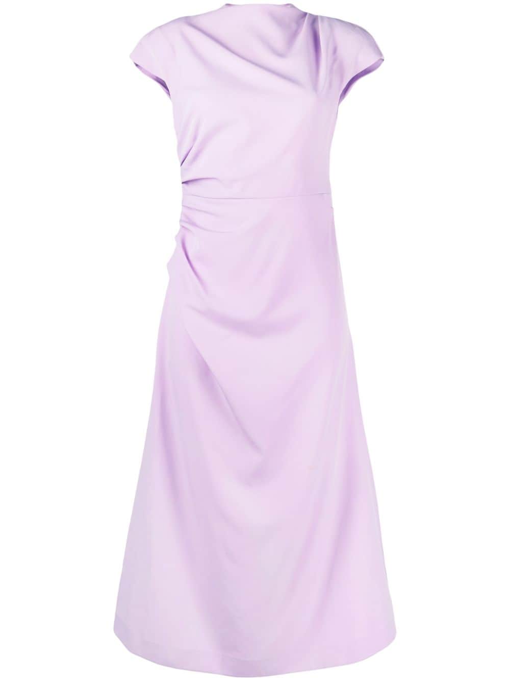 Rachel Gilbert Willa ruched midi dress - Purple von Rachel Gilbert