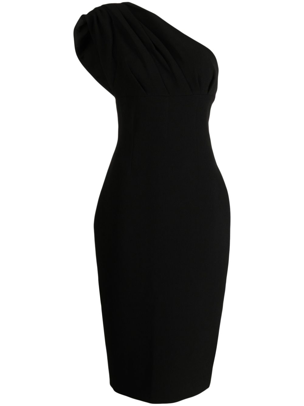 Rachel Gilbert Winnie one-shoulder midi dress - Black von Rachel Gilbert