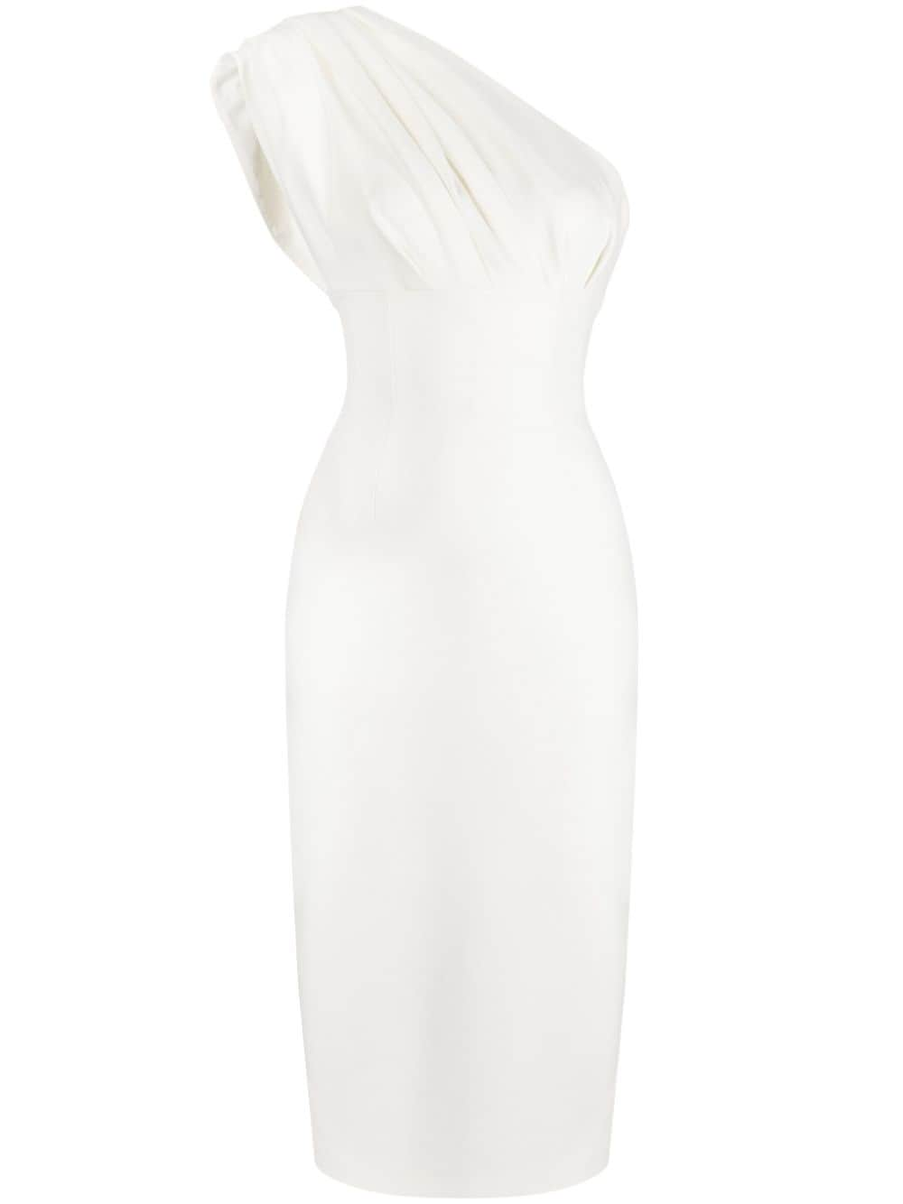 Rachel Gilbert Winnie one-shoulder midi dress - White von Rachel Gilbert