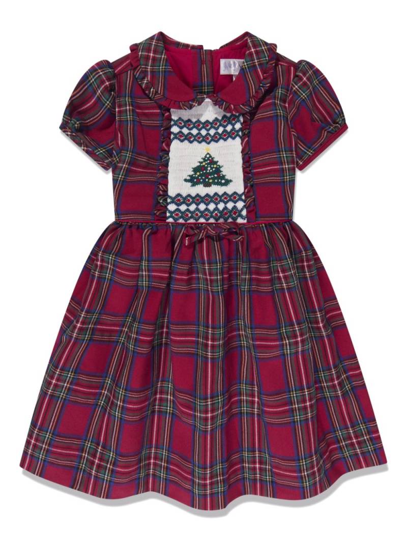 Rachel Riley Christmas Tree checked dress - Red von Rachel Riley