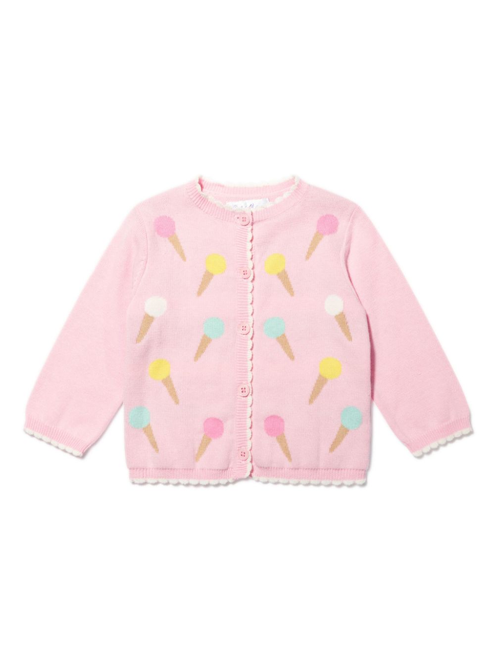 Rachel Riley ice-cream intarsia cotton cardigan - Pink von Rachel Riley