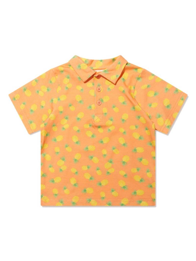 Rachel Riley pineapple-print polo shirt - Orange von Rachel Riley