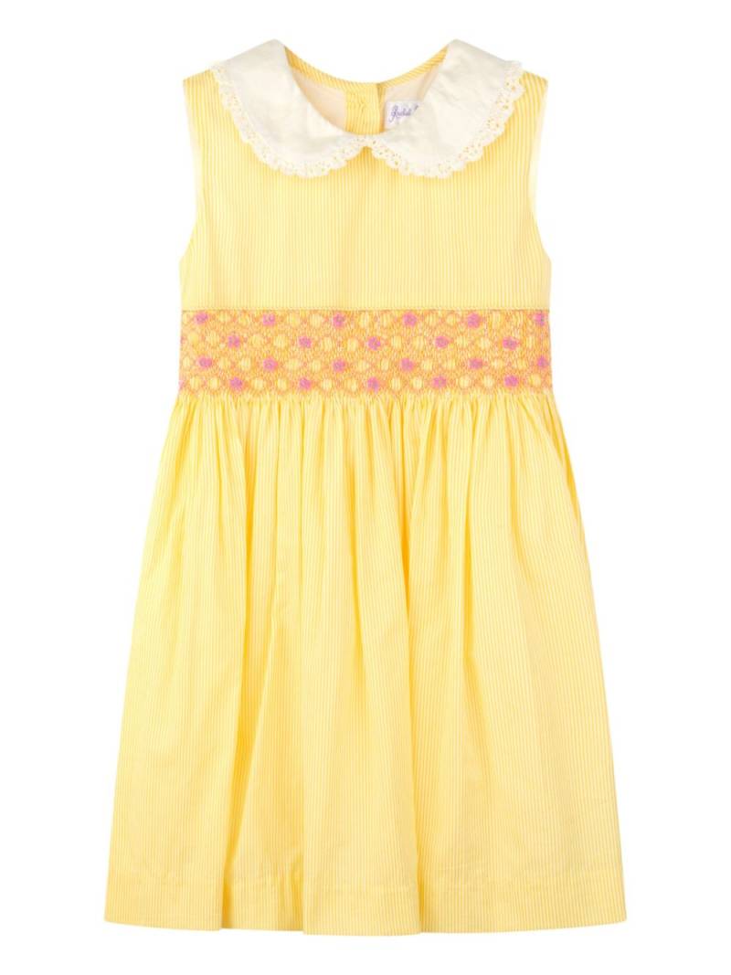 Rachel Riley pinstriped smocked dress - Yellow von Rachel Riley