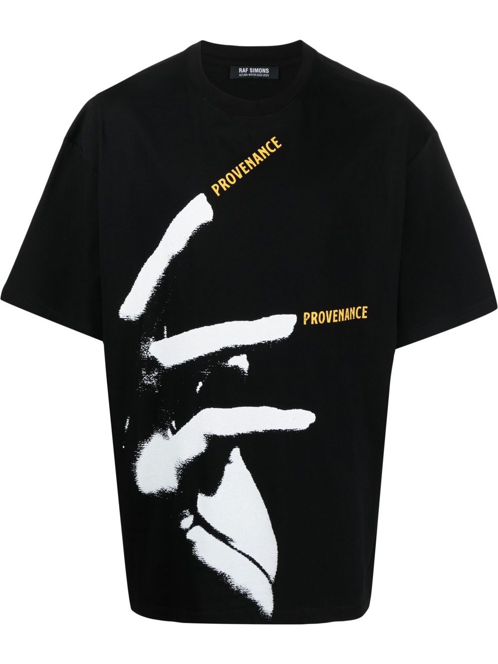 Raf Simons Oversized Nails print cotton T-shirt - Black von Raf Simons