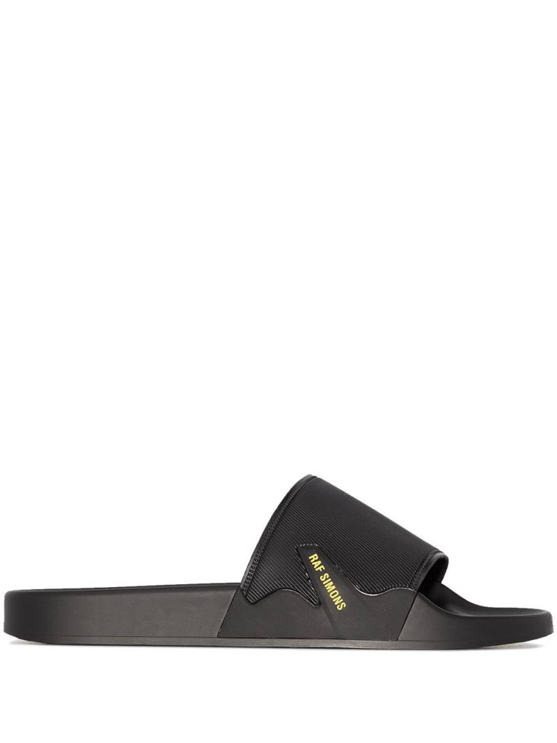 Raf Simons Astra moulded slides - Black von Raf Simons