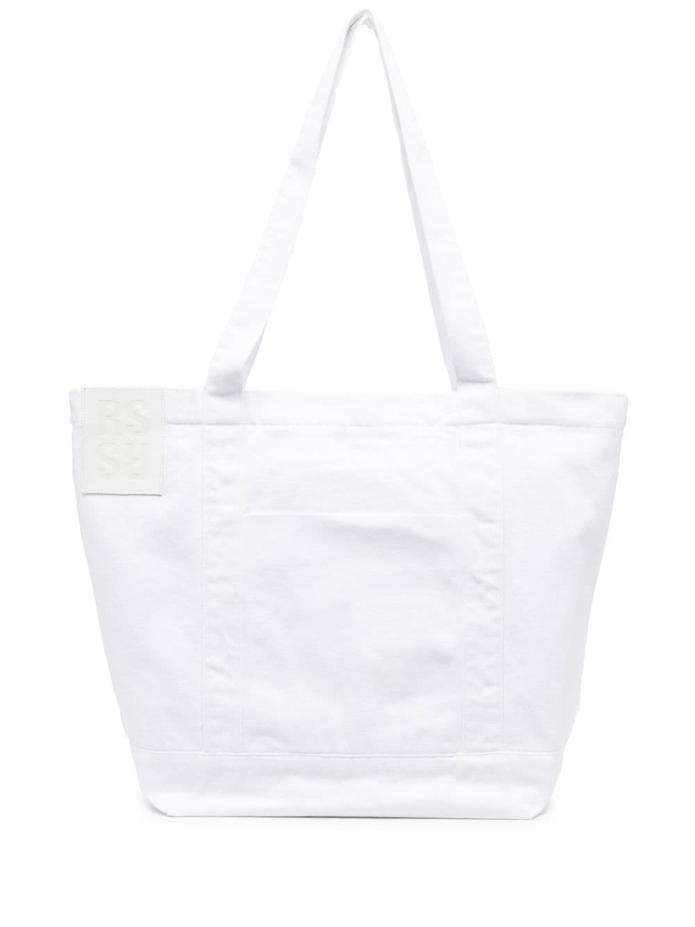 Raf Simons cotton tote bag - White von Raf Simons