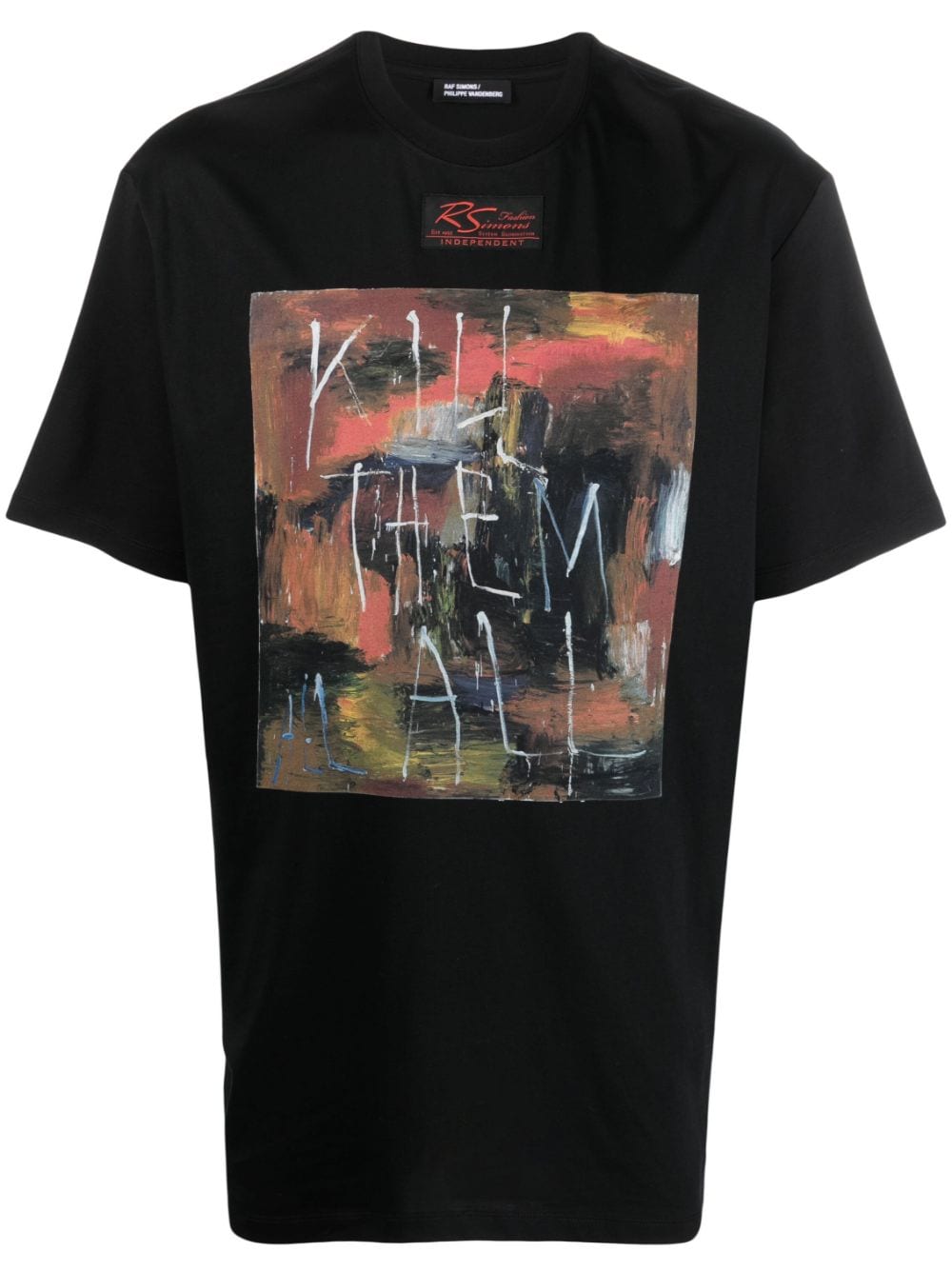 Raf Simons graphic-print T-shirt - Black von Raf Simons