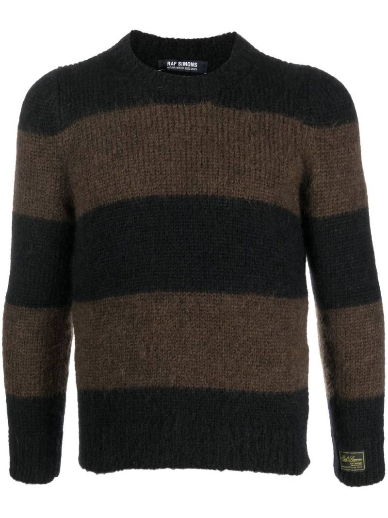 Raf Simons horizontal-stripe jumper - Black von Raf Simons