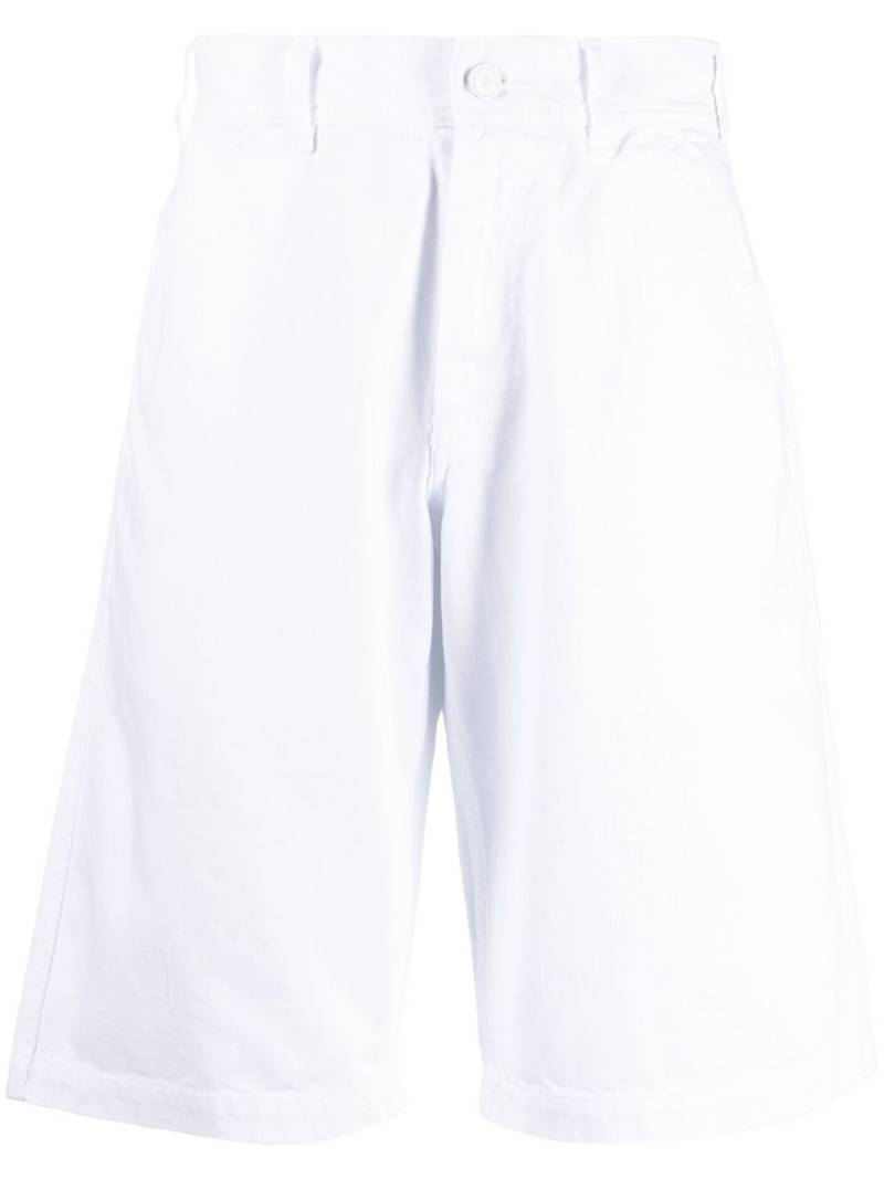 Raf Simons knee-length denim shorts - White von Raf Simons