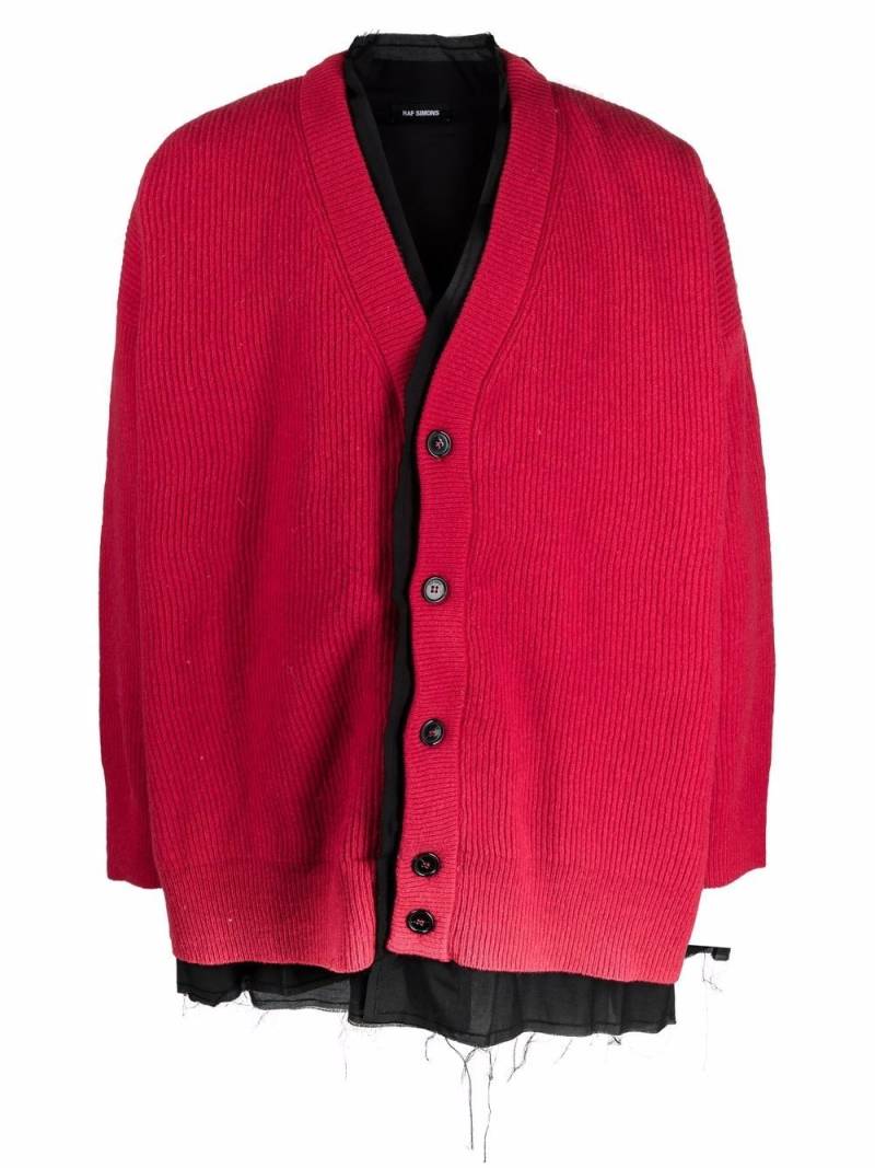 Raf Simons layered wool cardigan von Raf Simons