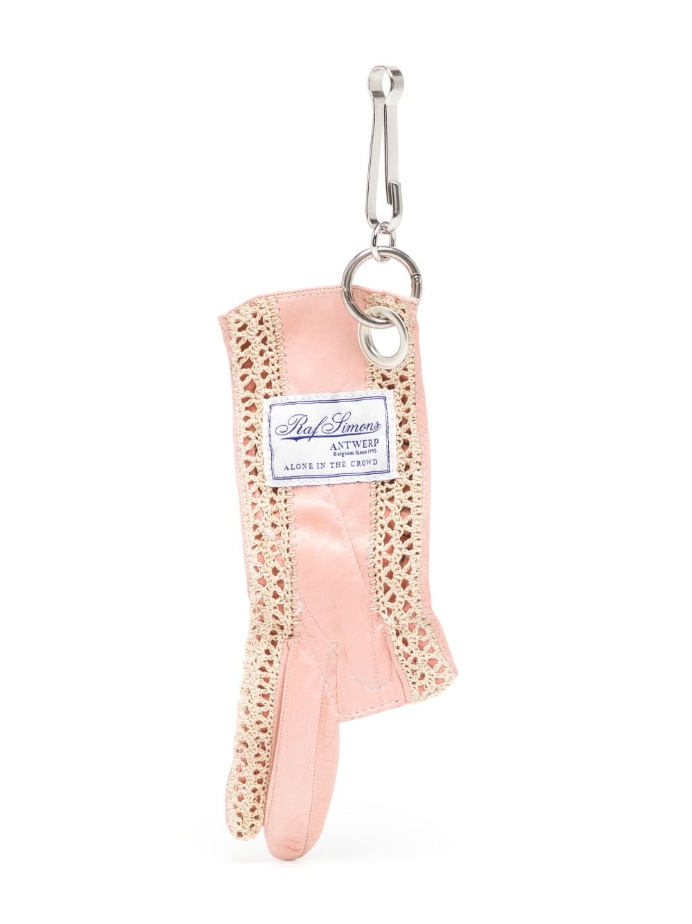 Raf Simons leather glove keyring - Pink von Raf Simons