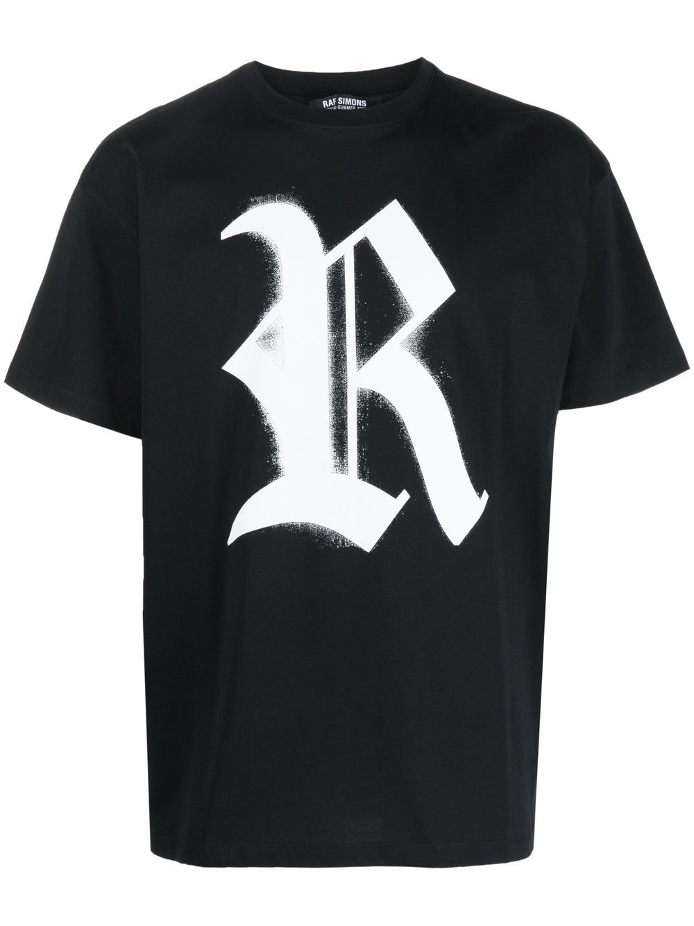 Raf Simons logo-print cotton T-shirt - Black von Raf Simons