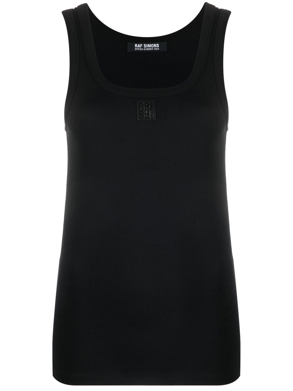 Raf Simons scoop-neck sleeveless top - Black von Raf Simons