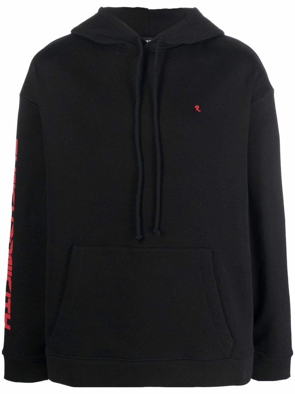 Raf Simons synchronicity print hoodie - Black von Raf Simons