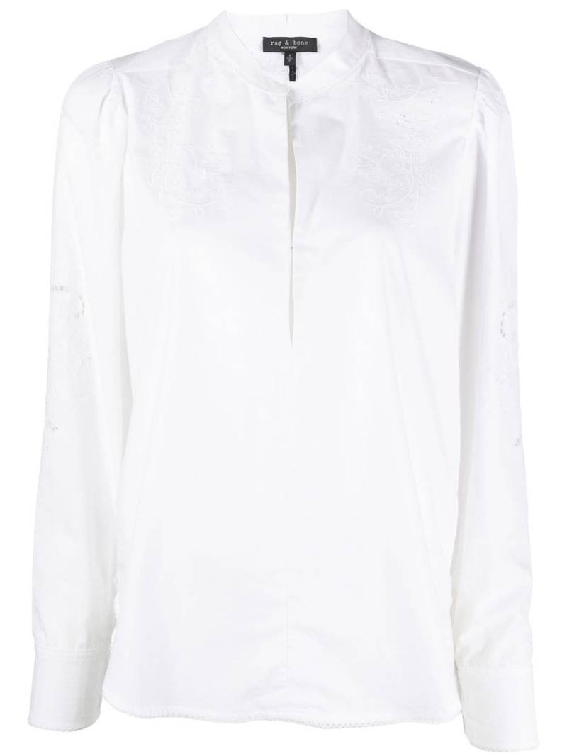 rag & bone Jade long-sleeve blouse - White von rag & bone