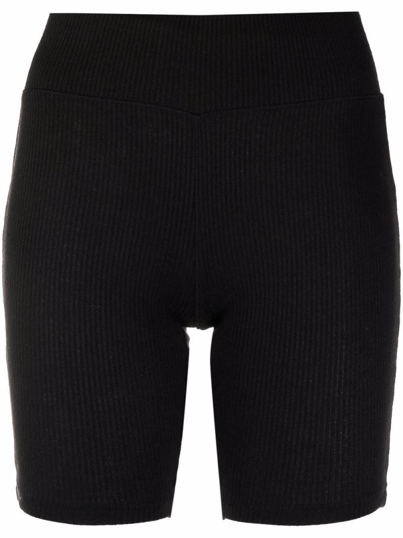 rag & bone The Knit ribbed bike shorts - Black von rag & bone