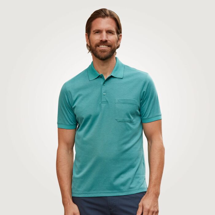 Ragman Herren Poloshirt, mint von Ragman