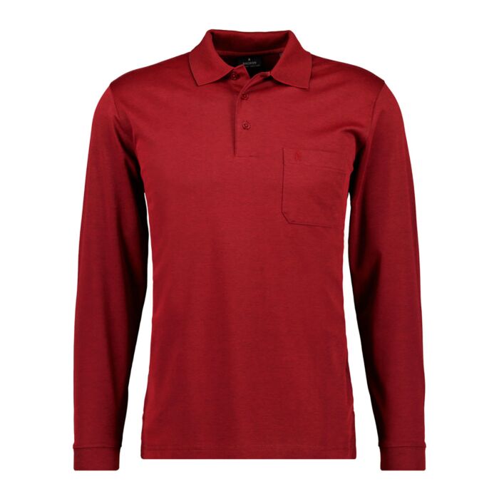 Ragman Herren-Poloshirt langarm uni von Ragman