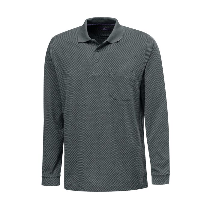 Ragman Jacquard Poloshirt in Mix-Qualität, grün, Xxxl von Ragman