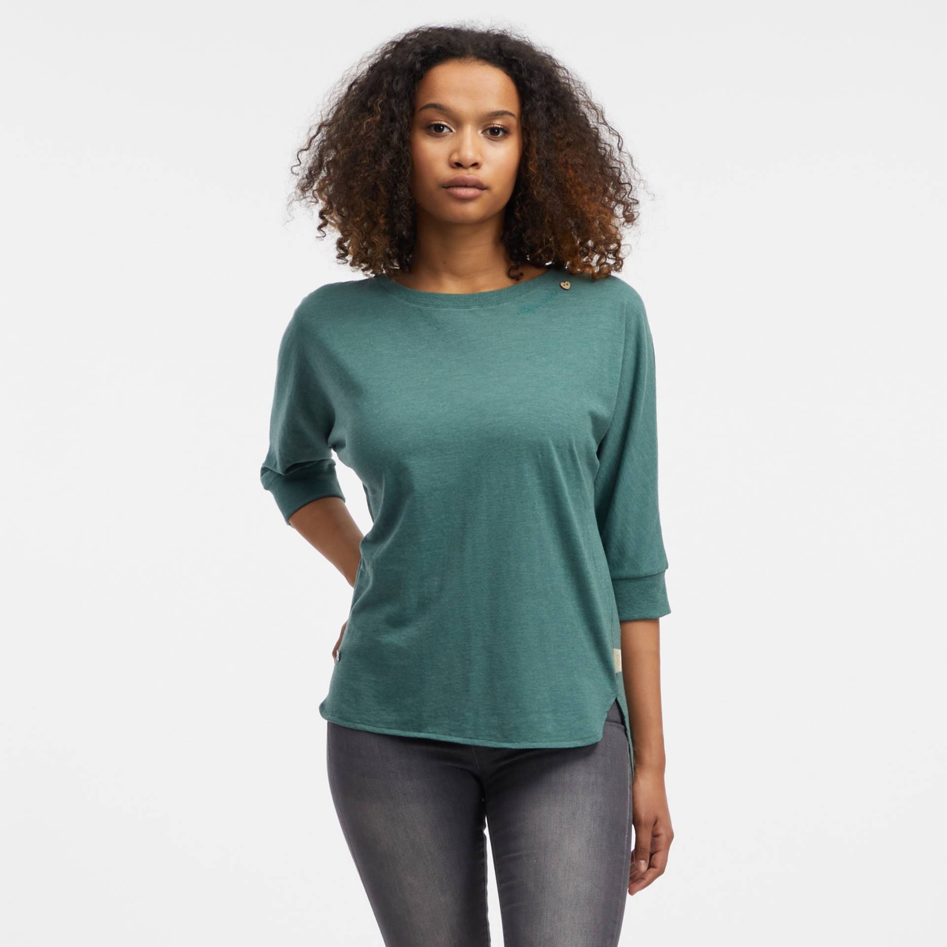 Ragwear 3/4-Arm-Shirt »SHIMONA CORE«, abgerundeter Saum und modische 3/4 Ärmel von Ragwear