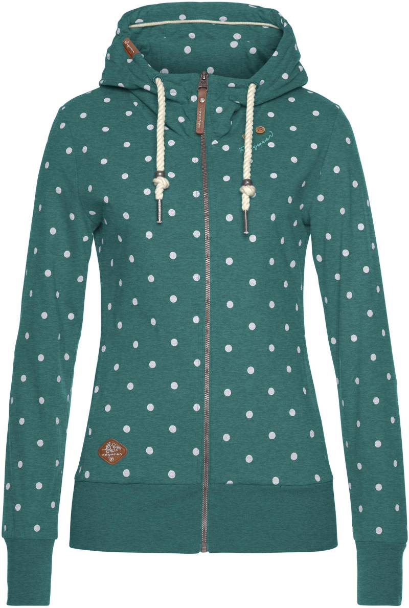 Ragwear Funktions-Kapuzensweatjacke »PAYA DOTS O«, mit Allover-Dots-Print Design von Ragwear