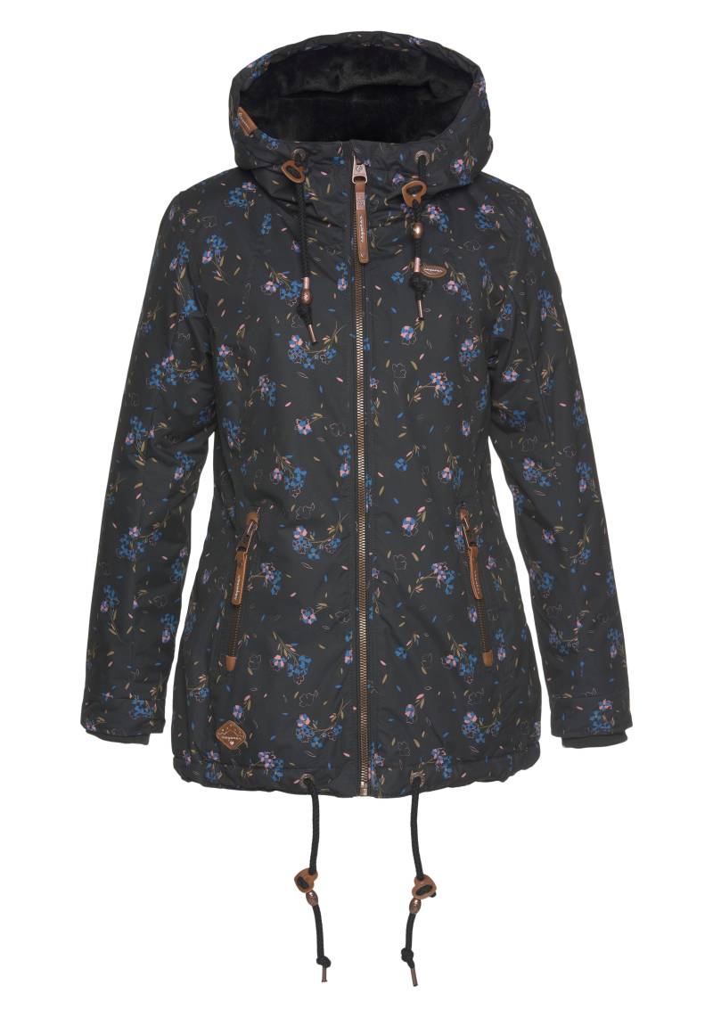 Ragwear Funktionsparka »ZUZKA FLOWERS O«, mit Kapuze, Outdoorjacke im Allover-Flower-Print-Design, Waterproof Fabric von Ragwear