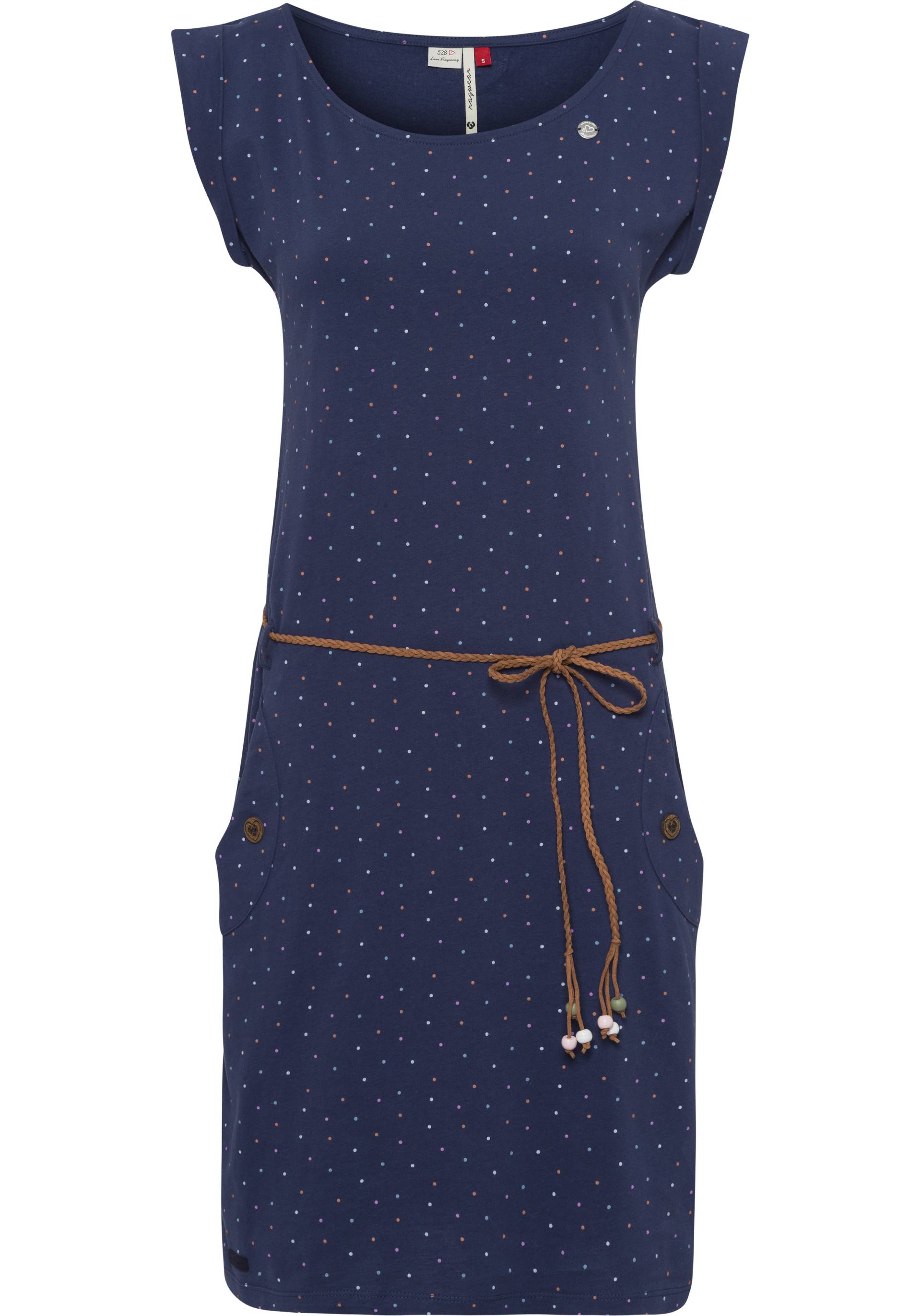 Ragwear Jerseykleid »TAGG DOTS«, (2 tlg., mit Bindegürtel), im Multi-Color-Punkte-Muster von Ragwear