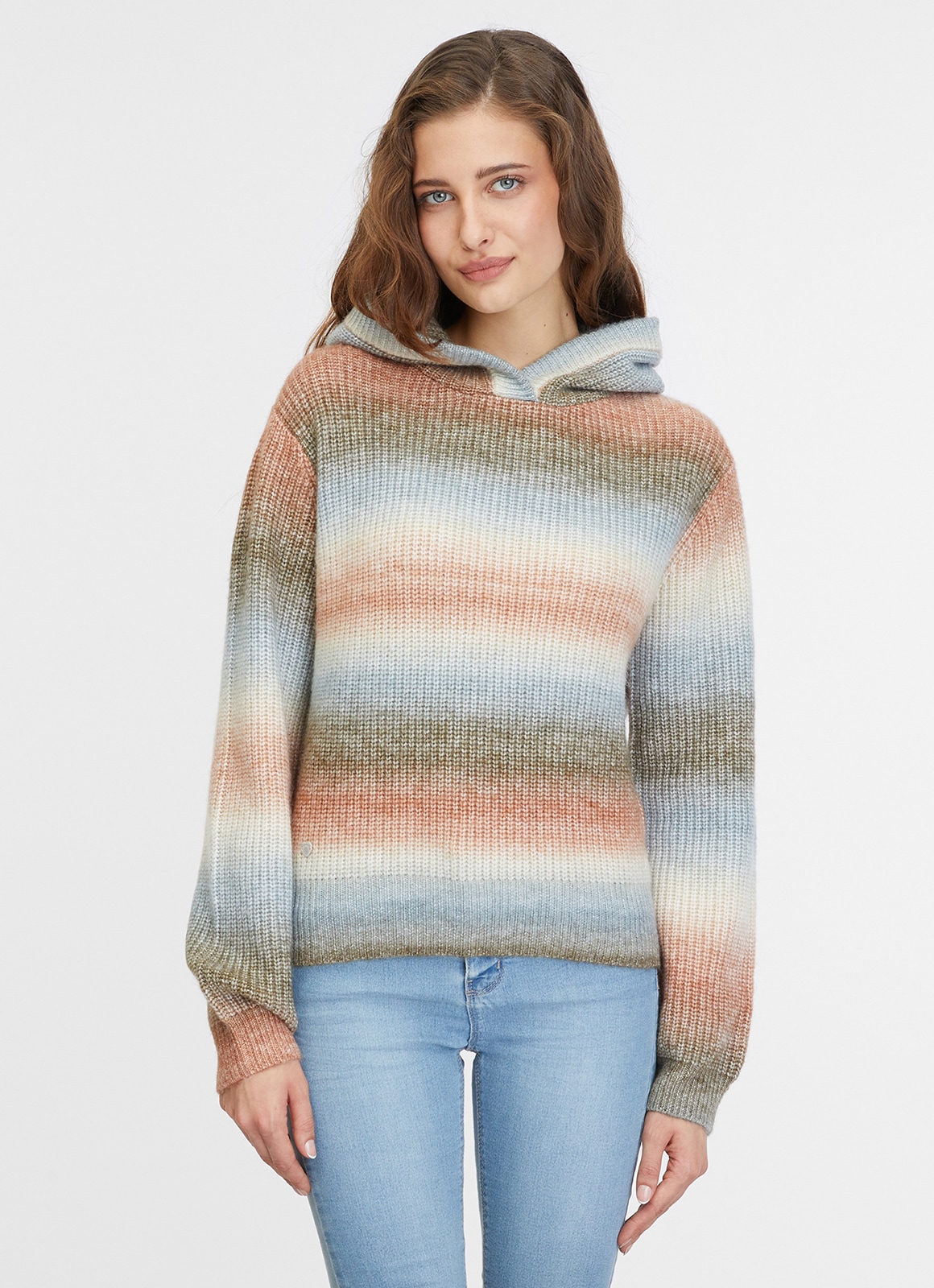 Ragwear Kapuzenpullover »OFINA«, mit Streifen Strickmuster von Ragwear