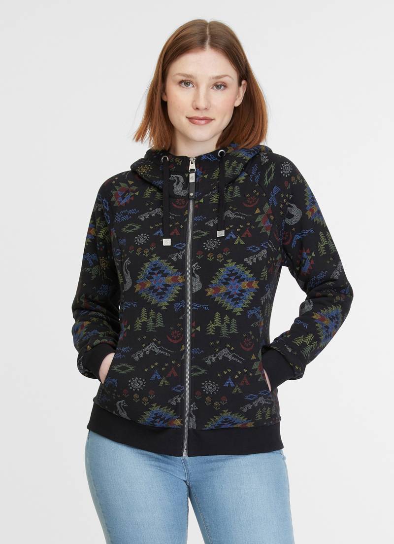 Ragwear Kapuzensweatjacke »FLLAWIA«, mit Allover Azteken Muster von Ragwear