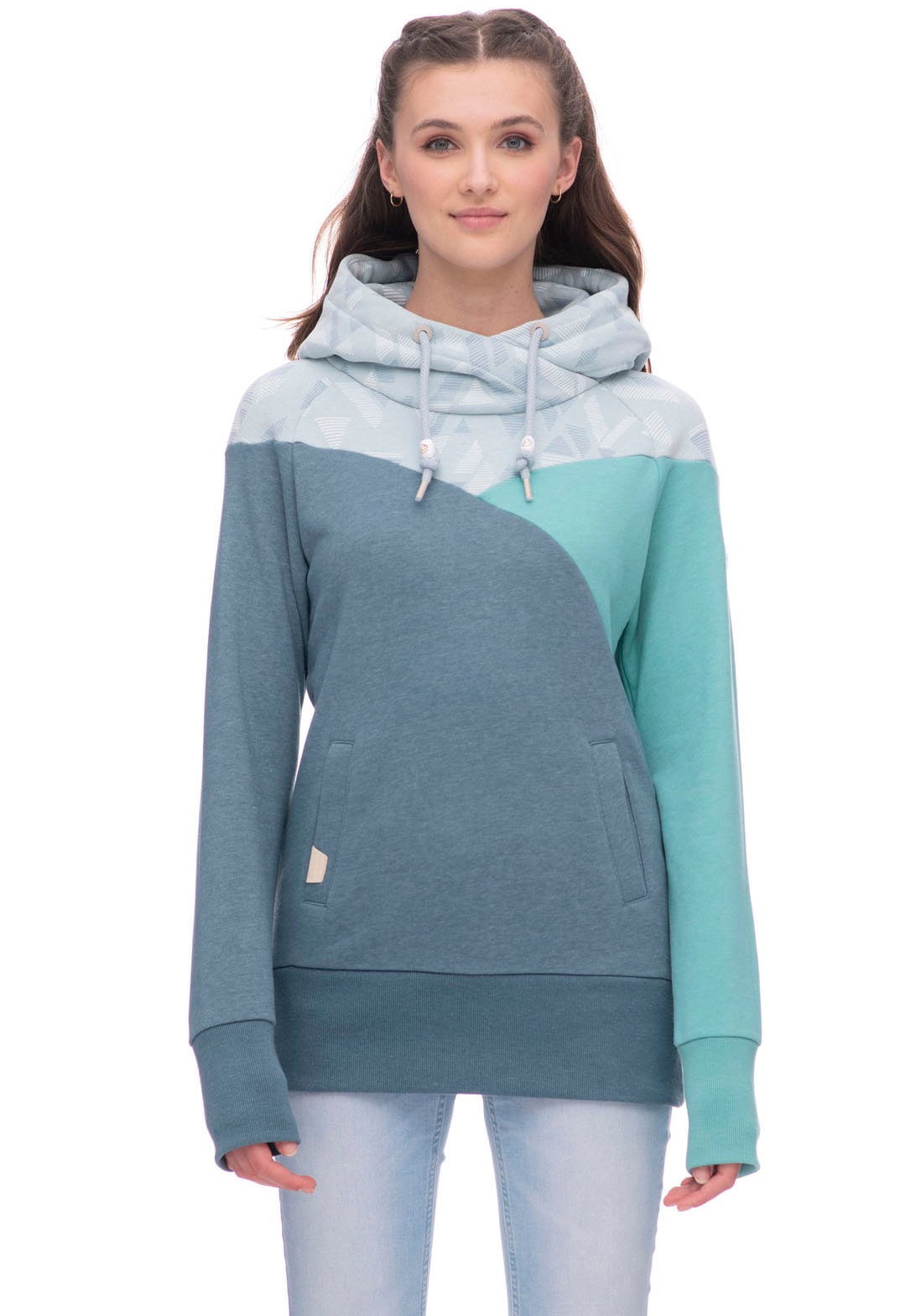 Ragwear Kapuzensweatshirt »CHELLI«, mit Colorblock Muster von Ragwear