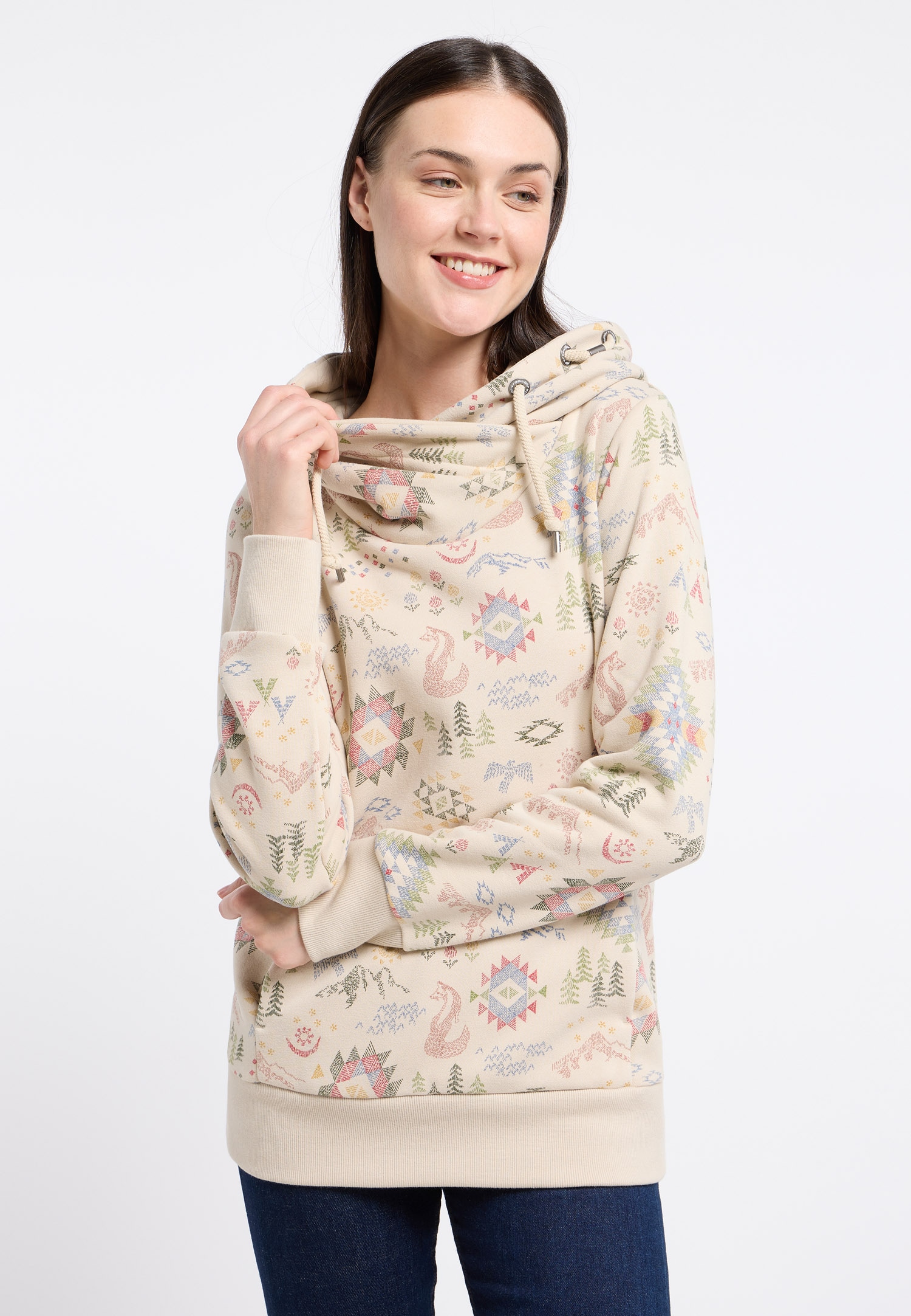 Ragwear Kapuzensweatshirt »GRISELL PRINT«, mit Allover Druck von Ragwear