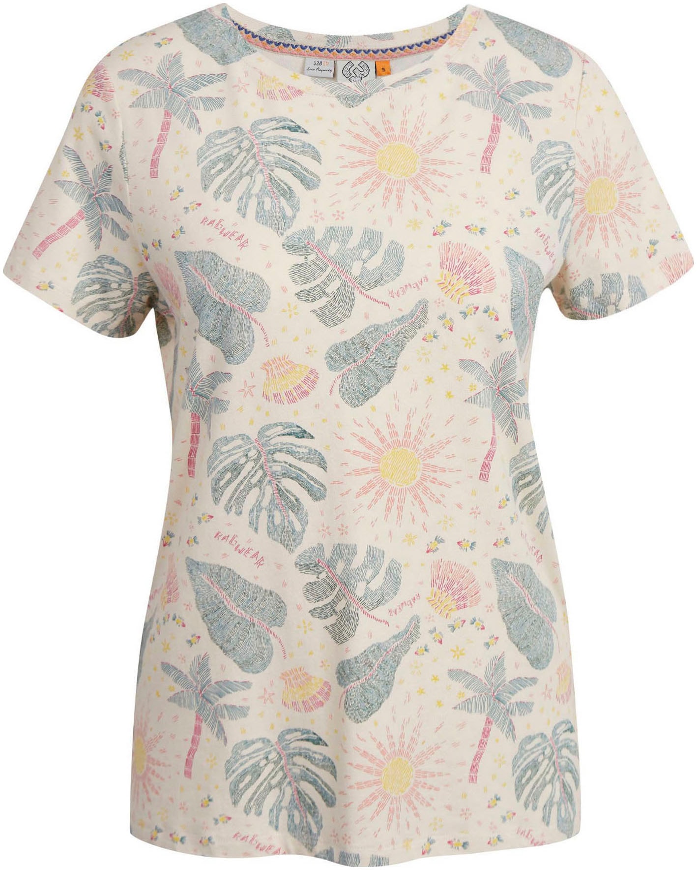 Ragwear Kurzarmshirt »ADORI PRINT«, mit sommerlichem Allover Druck im Relax Fit von Ragwear