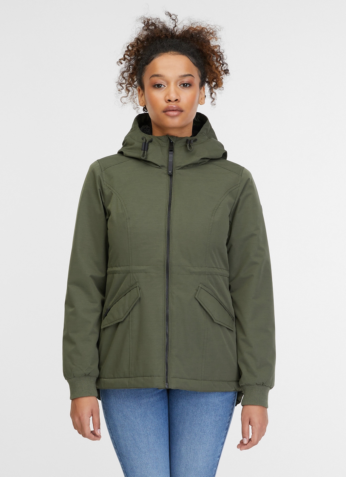 Ragwear Outdoorjacke »DOWEY WARM«, mit Kapuze, leicht wärmende Übergangsjacke mit hochschliessendem Kragen und Kapuze von Ragwear