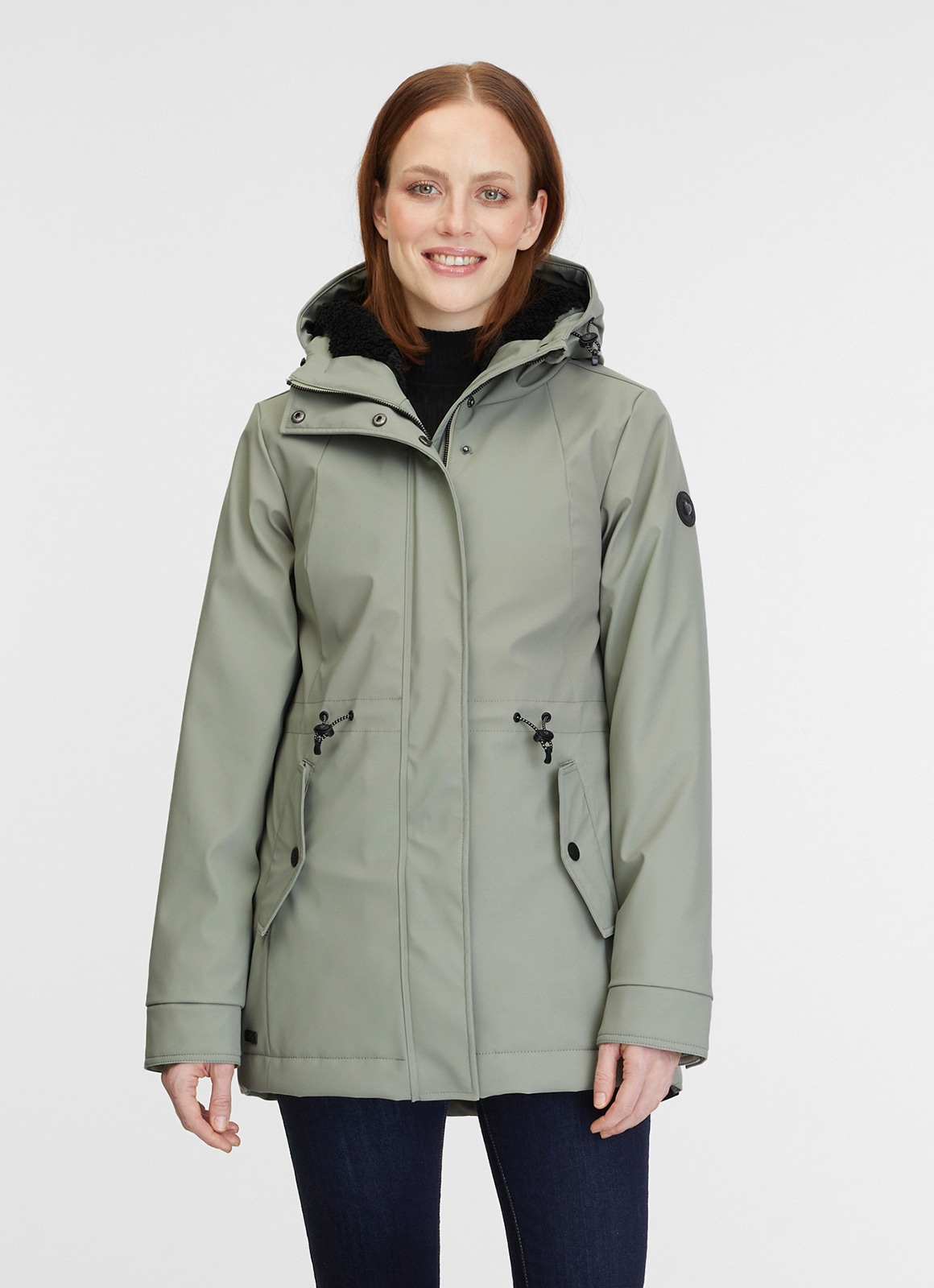 Ragwear Outdoorjacke »MONADIS RAINY WARM«, mit Kapuze, wasserabweisender Parka, mit wärmenden Teddyplüsch gefüttert von Ragwear