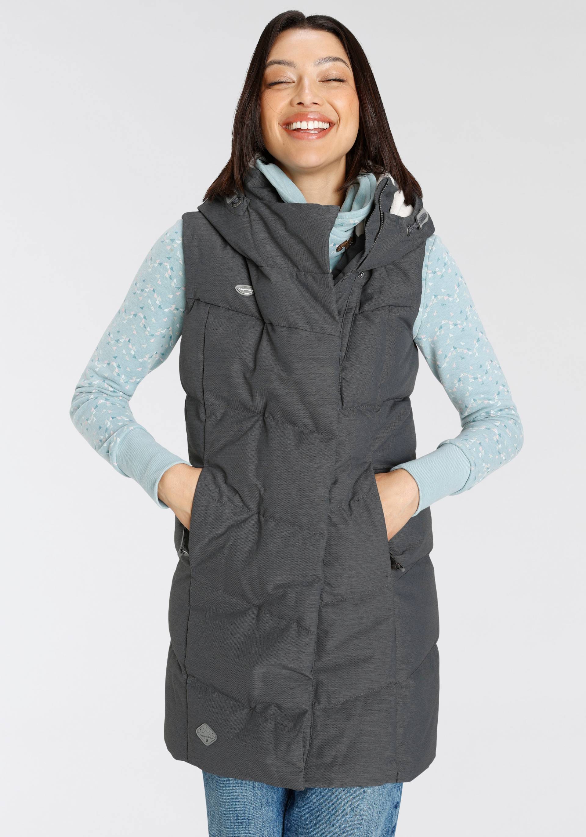 Ragwear Steppweste »PAVLINNA VEST O«, mit gefütterter Kapuze, wasserdichtes und atmungsaktives Material Ragwear Steppweste »PAVLINNA VEST O«, mit gefütterter Kapuze, wasserdichtes und atmungsaktives Material von Ragwear