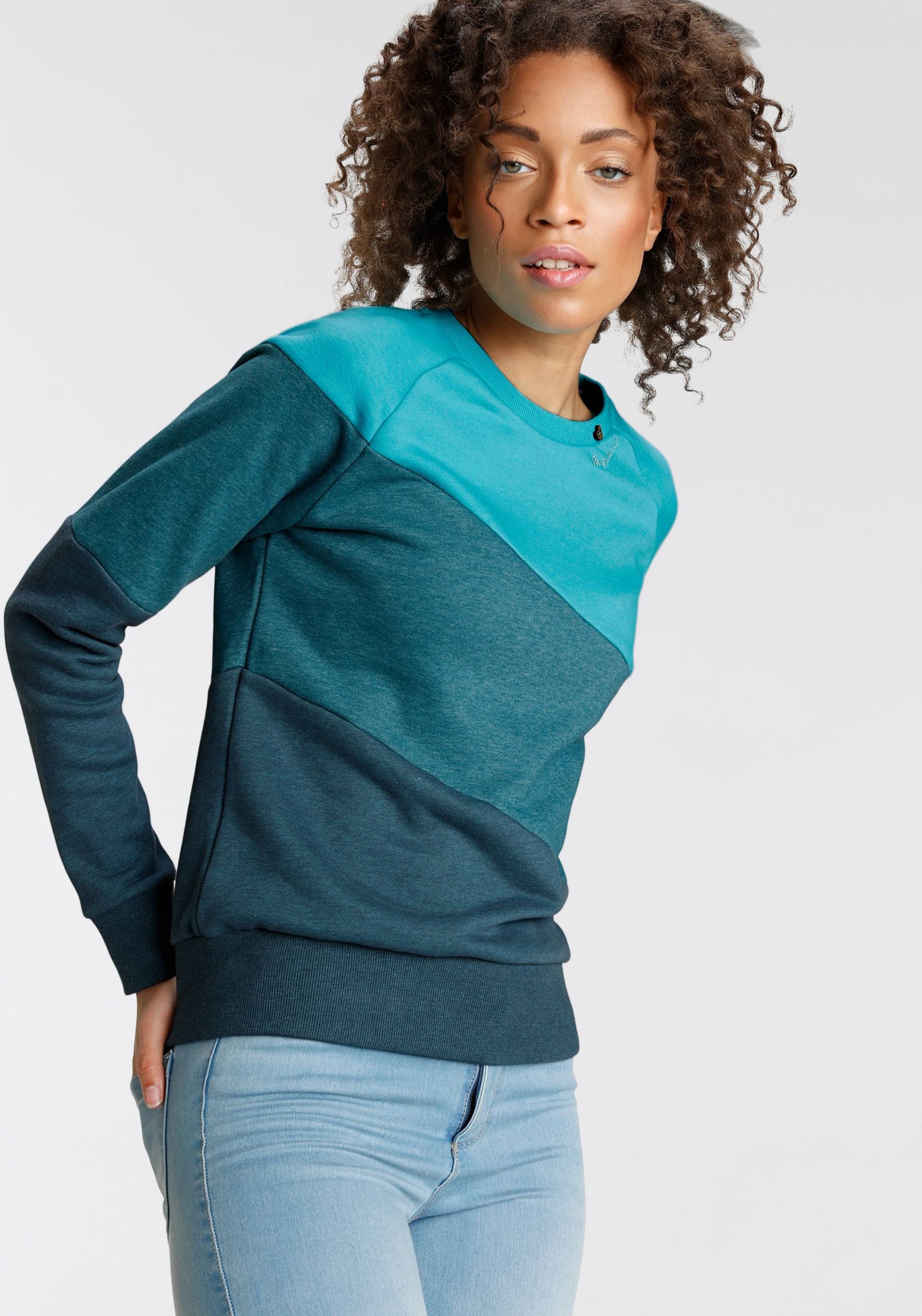 Ragwear Sweater »JOHANKA BLOCK«, Crew Neck im Color-Blocking Design von Ragwear