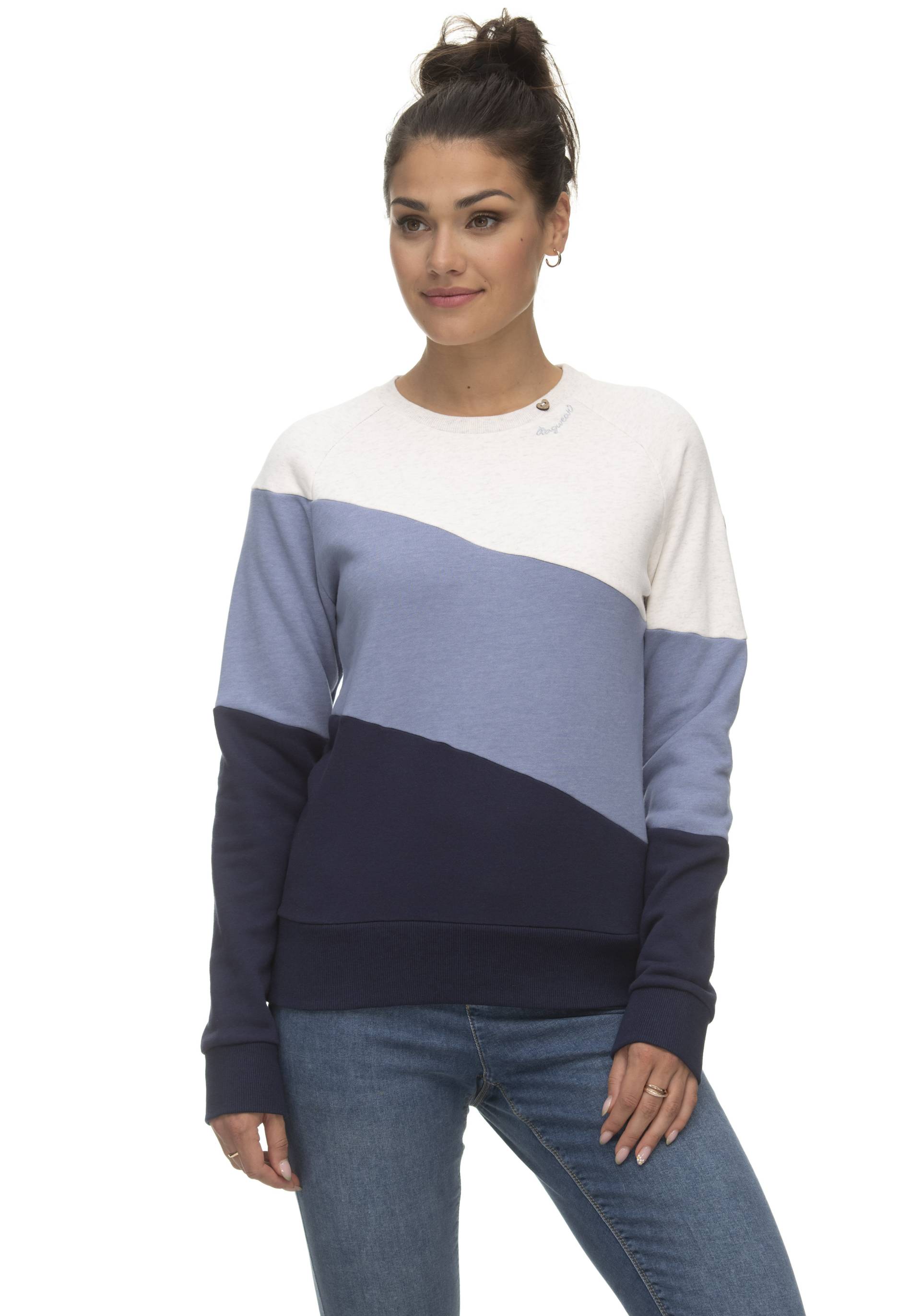 Ragwear Sweater »JOHANKA BLOCK«, Crew Neck im Color-Blocking Design von Ragwear