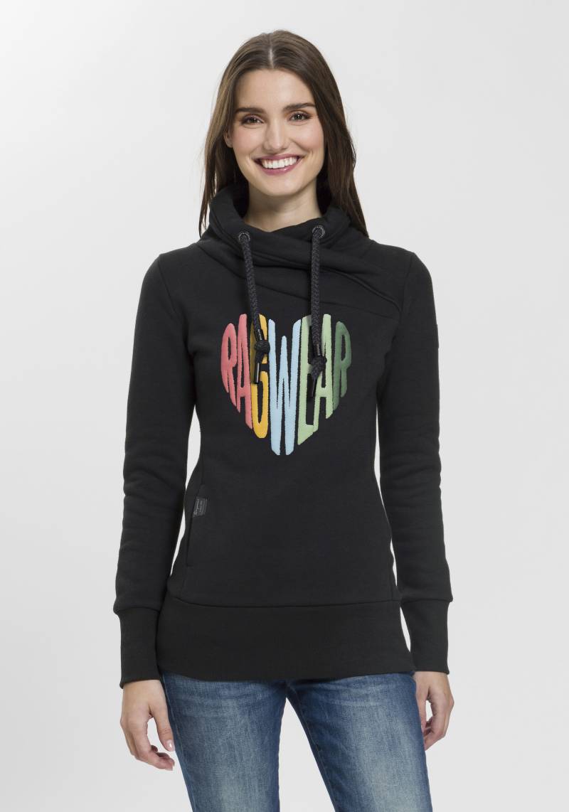 Ragwear Sweater »NESKA LOVE O«, mit asymetrischem Schalkragen im Rainbow Pride-Design von Ragwear