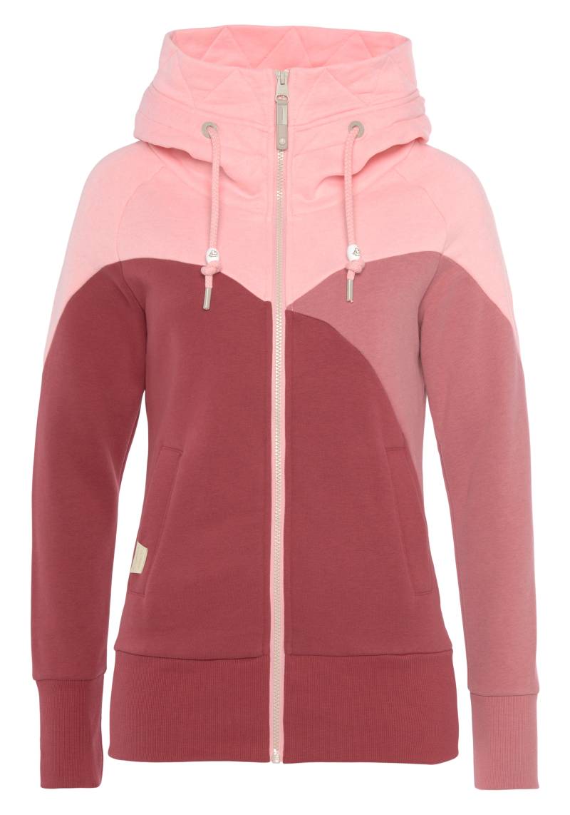 Ragwear Kapuzensweatjacke »Sweatshirt CHELLI ZIP«, hochschliessender Kragen mit Kapuze und Kordelzug von Ragwear