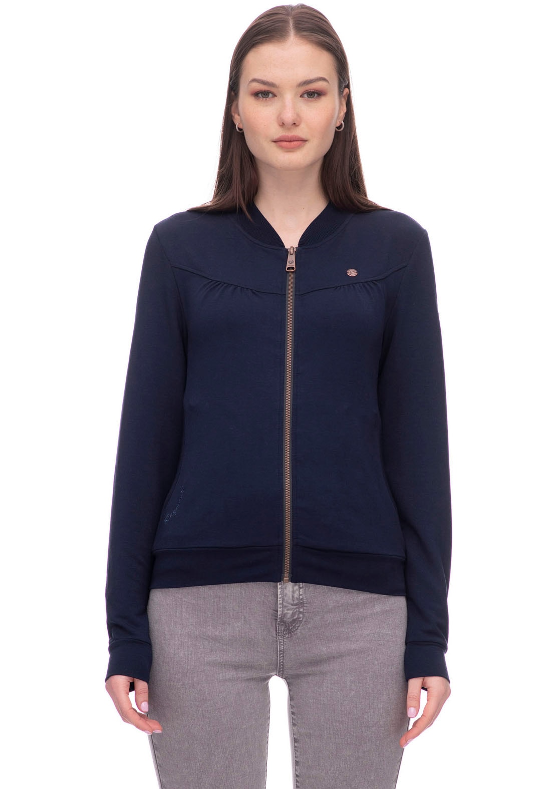 Ragwear Sweatjacke »KENIA CORE«, mit Logo und gerafften Details Ragwear Sweatjacke »KENIA CORE«, mit Logo und gerafften Details von Ragwear