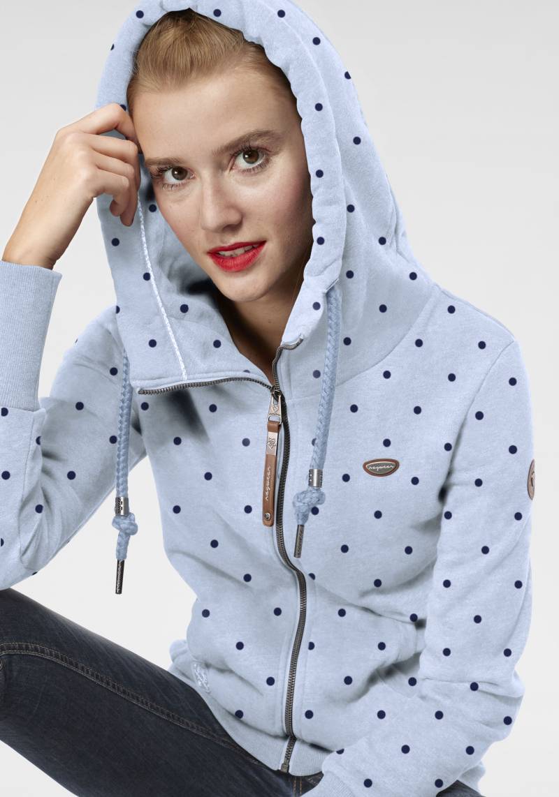 Ragwear Sweatjacke »NESKA DOTS O ZIP«, im Allover-Dots Print Design von Ragwear