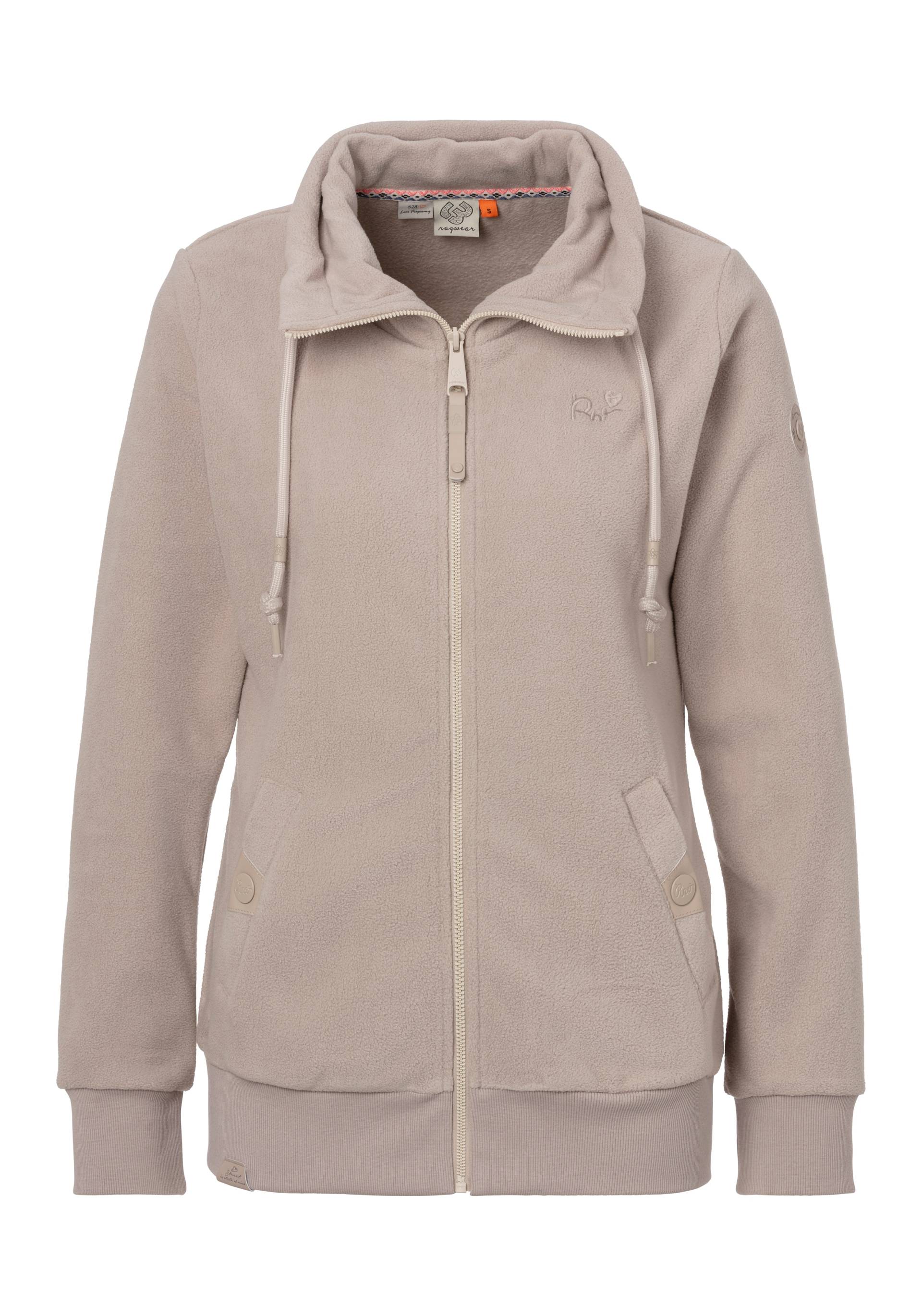 Ragwear Sweatjacke »RYLIE FLEECE ZIP«, hochschliessender Kragen mit Kordelzug von Ragwear