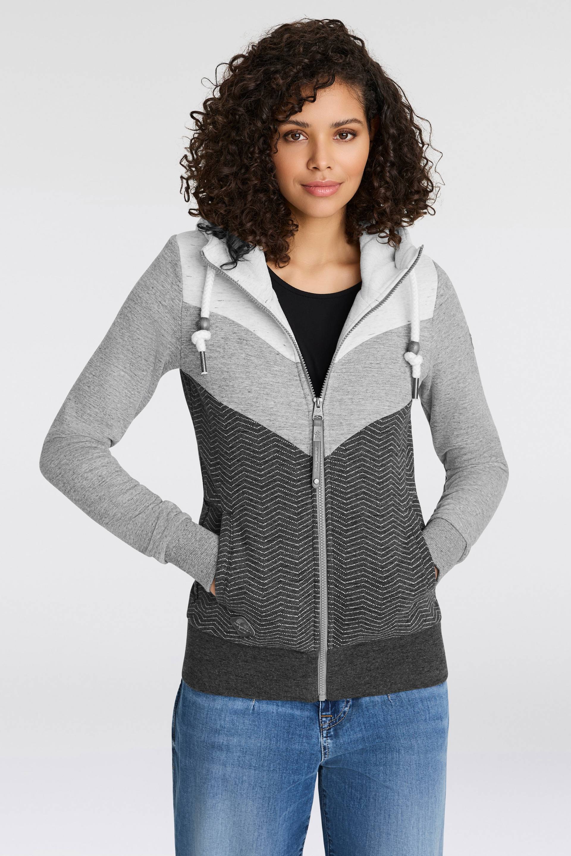 Ragwear Sweatjacke »TREGA ZIP O«, im Colorblocking-Design von Ragwear